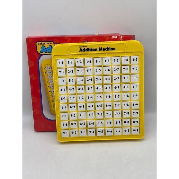 Lakeshore Addition Machine Educational Toy Math Home Schooling Tool - Picture 3 of 5